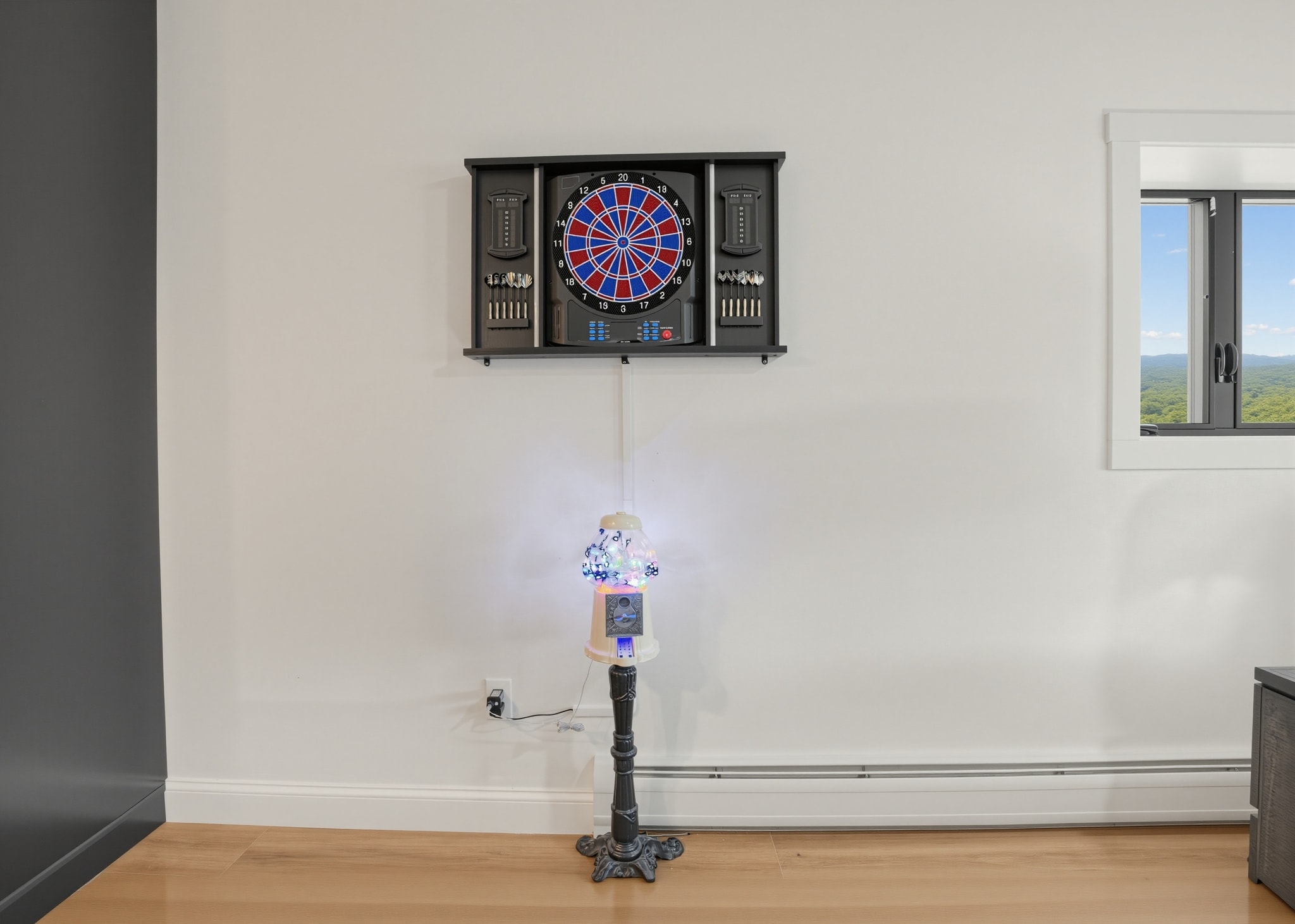 Sports bar with dartboard